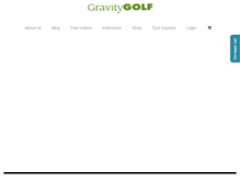 Tablet Screenshot of gravitygolf.com